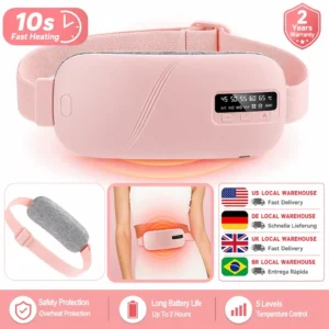 Women Menstrual Rechargeable Heating Belt Massager
