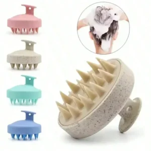 1pc Soft Silicone Scalp Massage Brush, For Dry/Wet Hair